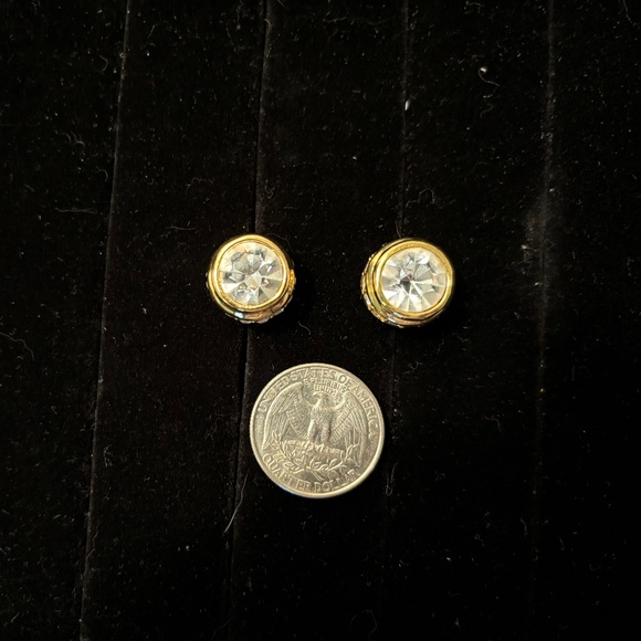 Gold Tone and Diamond Drawer Pulls - Picture 2 of 3